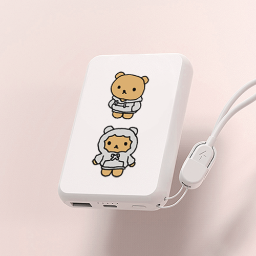 맥세이프 보조배터리 10000mAh 스트랩 케이블 메탈플레이트링 - 상세 이미지 4