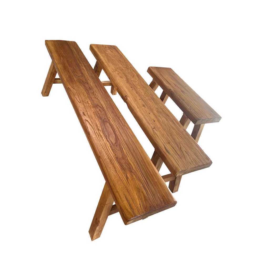 고재 벤치 야외 정원 인테리어 빈티지 원목 의자 120x26x45cm - 상품 이미지