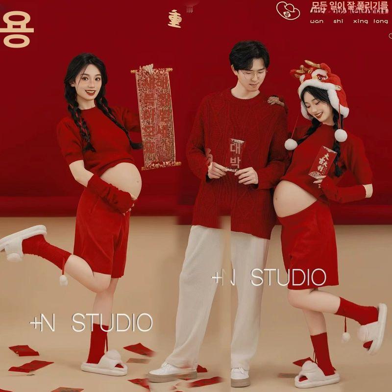 셀프 만삭사진옷 의상 컨셉 만삭촬영 티 - 상세 이미지 2
