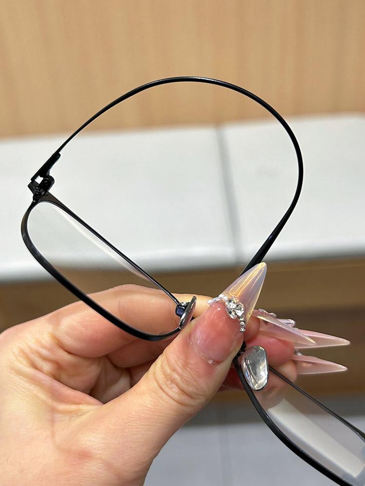 초경량 남녀공용 풀프레임 안경테 티타늄 귀안아픈 가벼운 프레임 고탄성 베이직 디자인 심플 고급 - 상세 이미지 2
