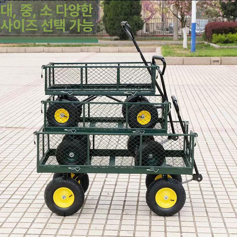 정원카트 손수레 캠핑카트 구르마 웨건 운반수레 장작 - 상세 이미지 4