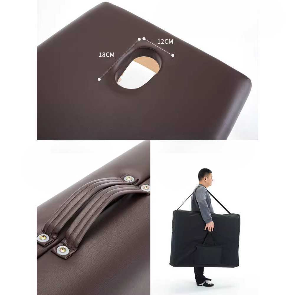 마사지 침대 접이식 폴딩 휴대용 안마 베드 스파용 블랙 70cm 침대+침구+백팩 - 상세 이미지 5