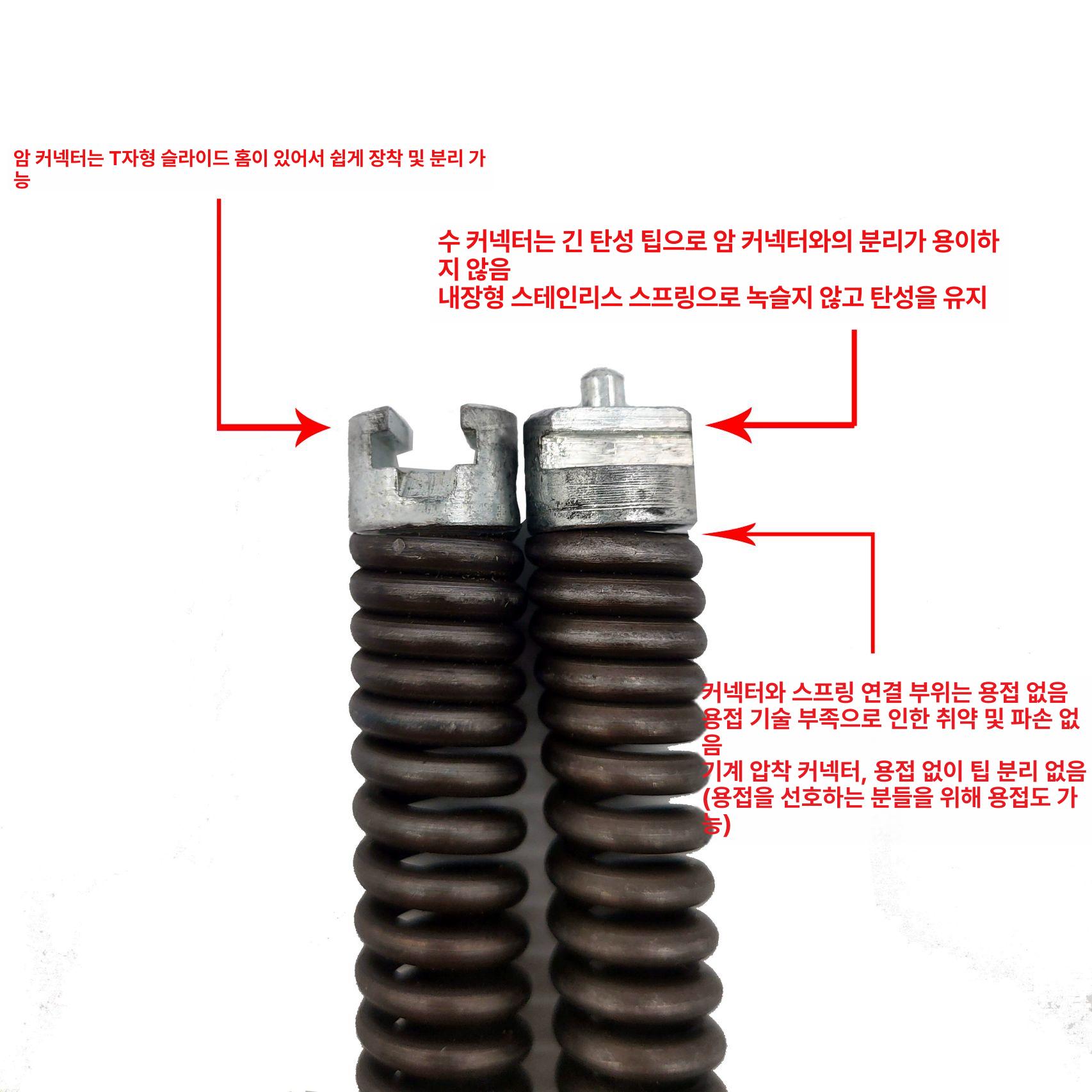 하수구 준설 스프링 하수구스프링 도구 배관 하수구뚫는기계 - 상세 이미지 5