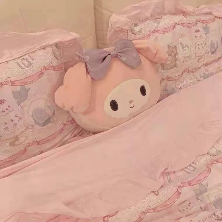 산리오 베게 쿠션 핸드워머 소파 베개 손난로 침대 등받이 쿠션 키티 쿠로미 시나모롤 마이멜로디 - 상세 이미지 4