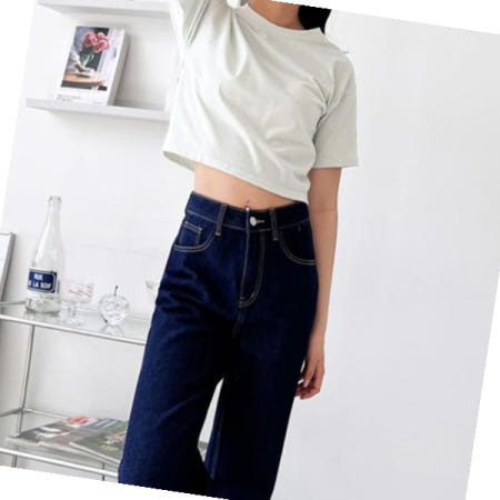 반팔티셔츠 여자 배꼽 짧은 반팔티 댄스 크롭