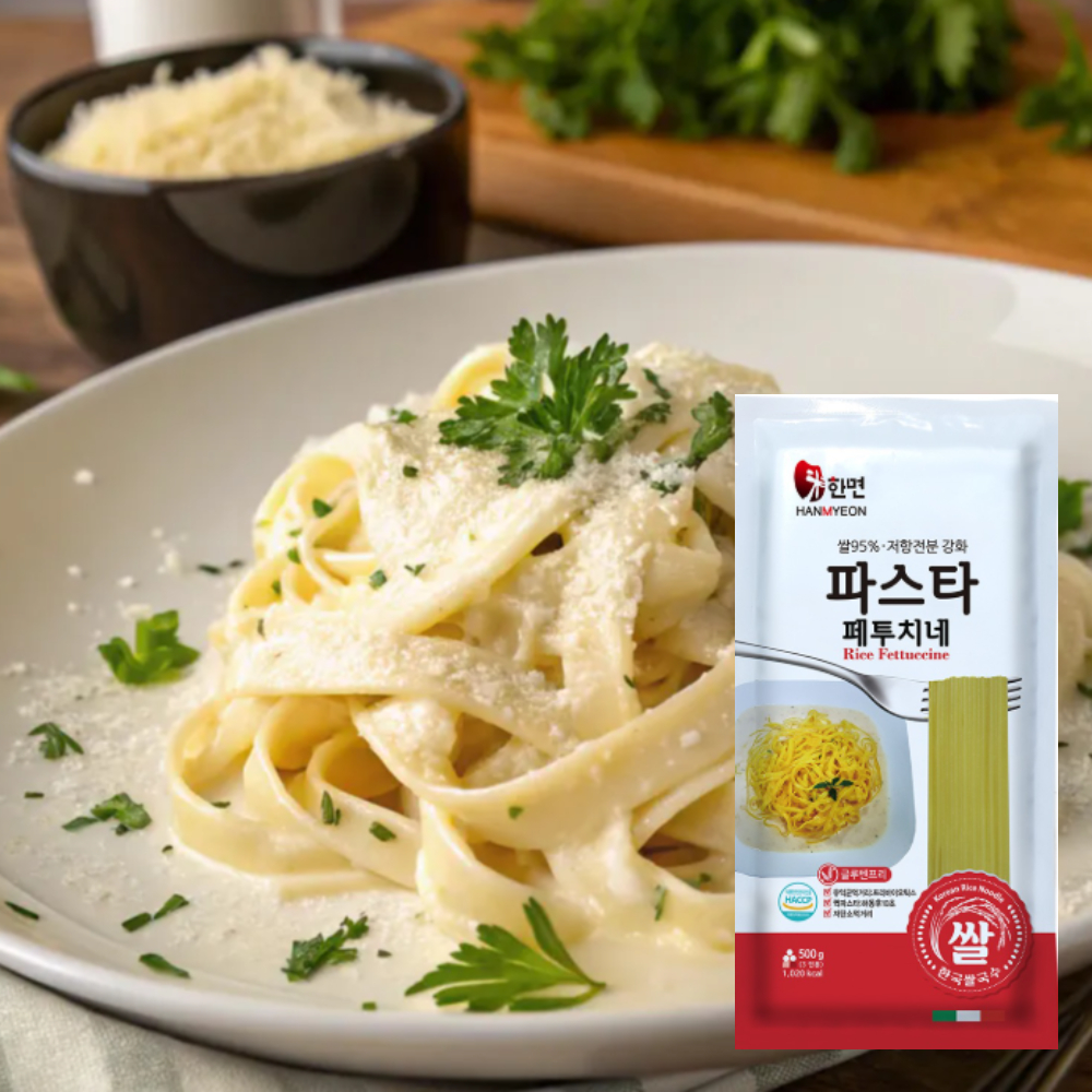 밀대신 쌀과 전분 소금으로 만든 페투치네, 500g, 4개 - 메인 이미지
