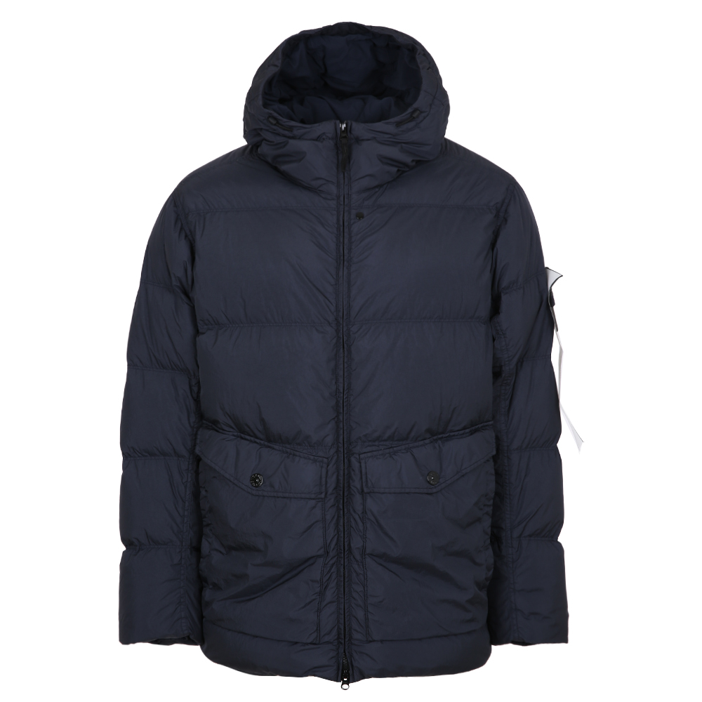 스톤아일랜드 크링클랩스 후드 다운 네이비 패딩 K2S154100011 S0A23 V0020 (2025 F/W) SIZE M,XXL - 메인 이미지