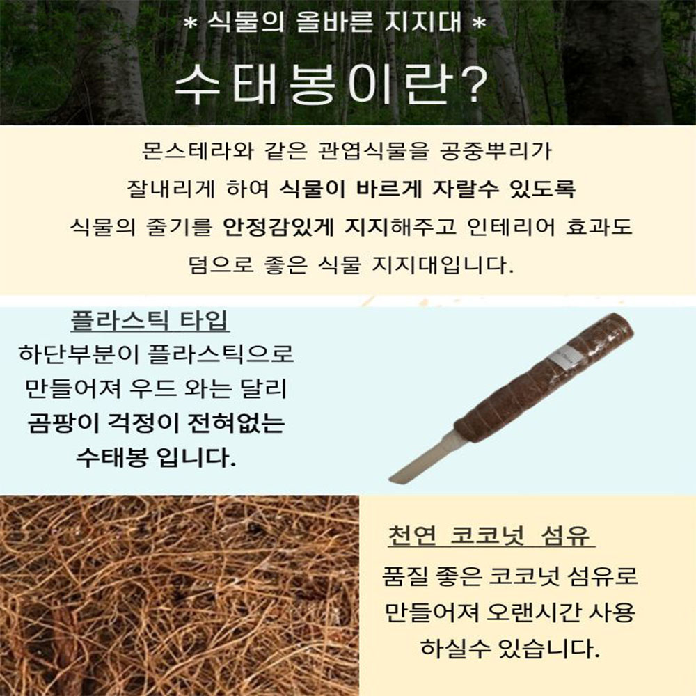 식물 원예 수태봉 플라스틱 고정 지지대 - 상세 이미지 2