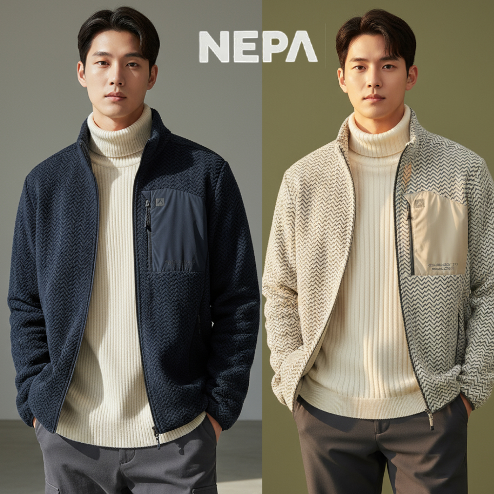 네파 후리스 집업 자켓 등산 내피 뽀글이 남성 플리스 간절기 - 상품 이미지