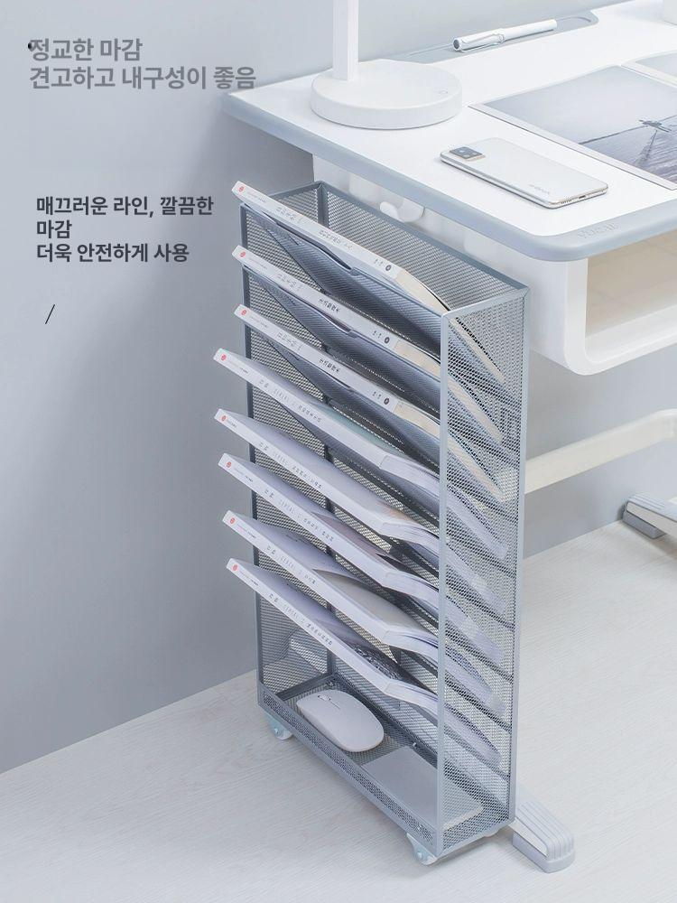 벽걸이 서류 보관함 정리함 검정색 a4 트레이 교실 정리대 - 상세 이미지 5