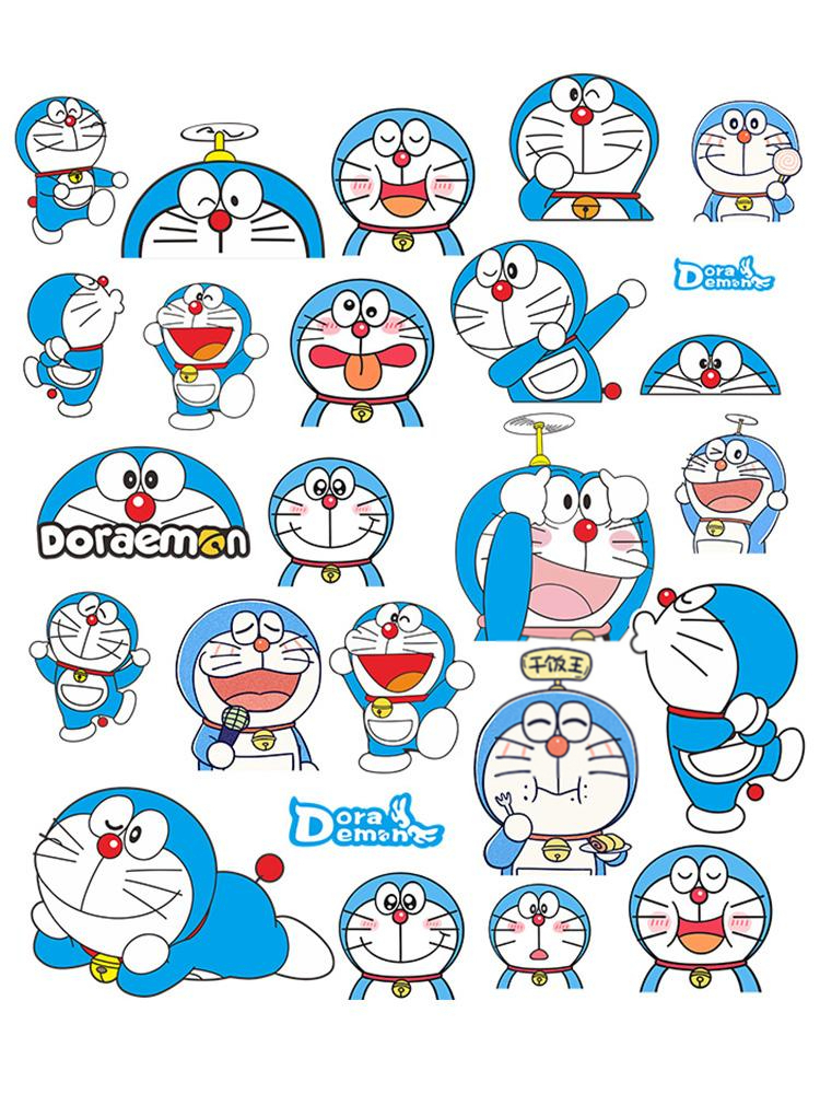 도라에몽 차량용 데코 스티커 오토바이 스크래치 흠집 장식 캐릭터 귀여운 자동차 꾸미기용 - 상세 이미지 4