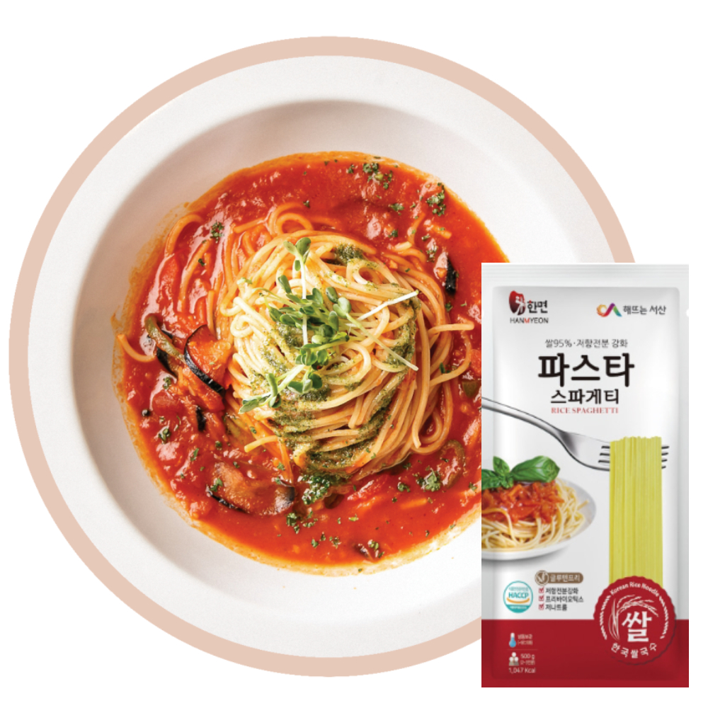 밀대신 쌀과 전분 소금으로 만든 스파게티, 500g, 2개 - 상품 이미지