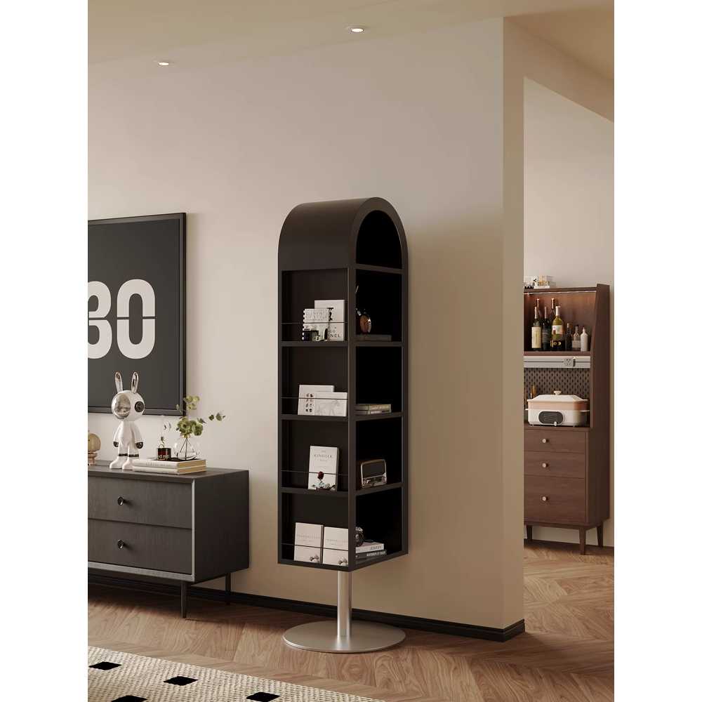 거실 피팅 회전 거울 장식장 책장 수납 캐비닛