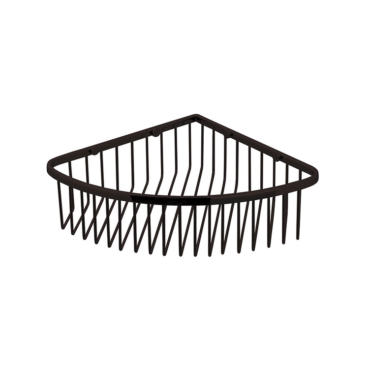 욕실 화장실 인테리어 라우체 메시 5323 B 블랙 컬러 메시 코너선반 - 메인 이미지