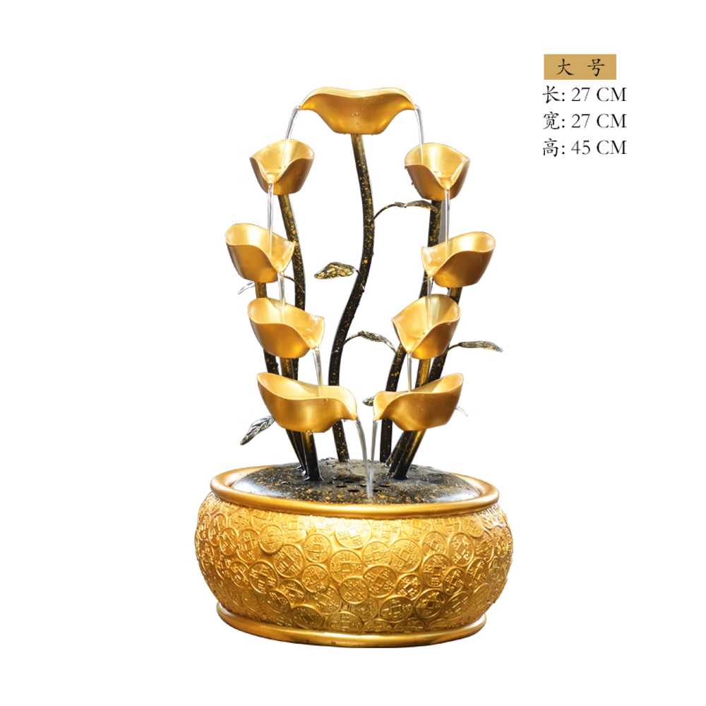 분수대 가습기 미니 탁상형 수경 인테리어 폭포 소품 A형 + 20x20x30cm 이미지 7