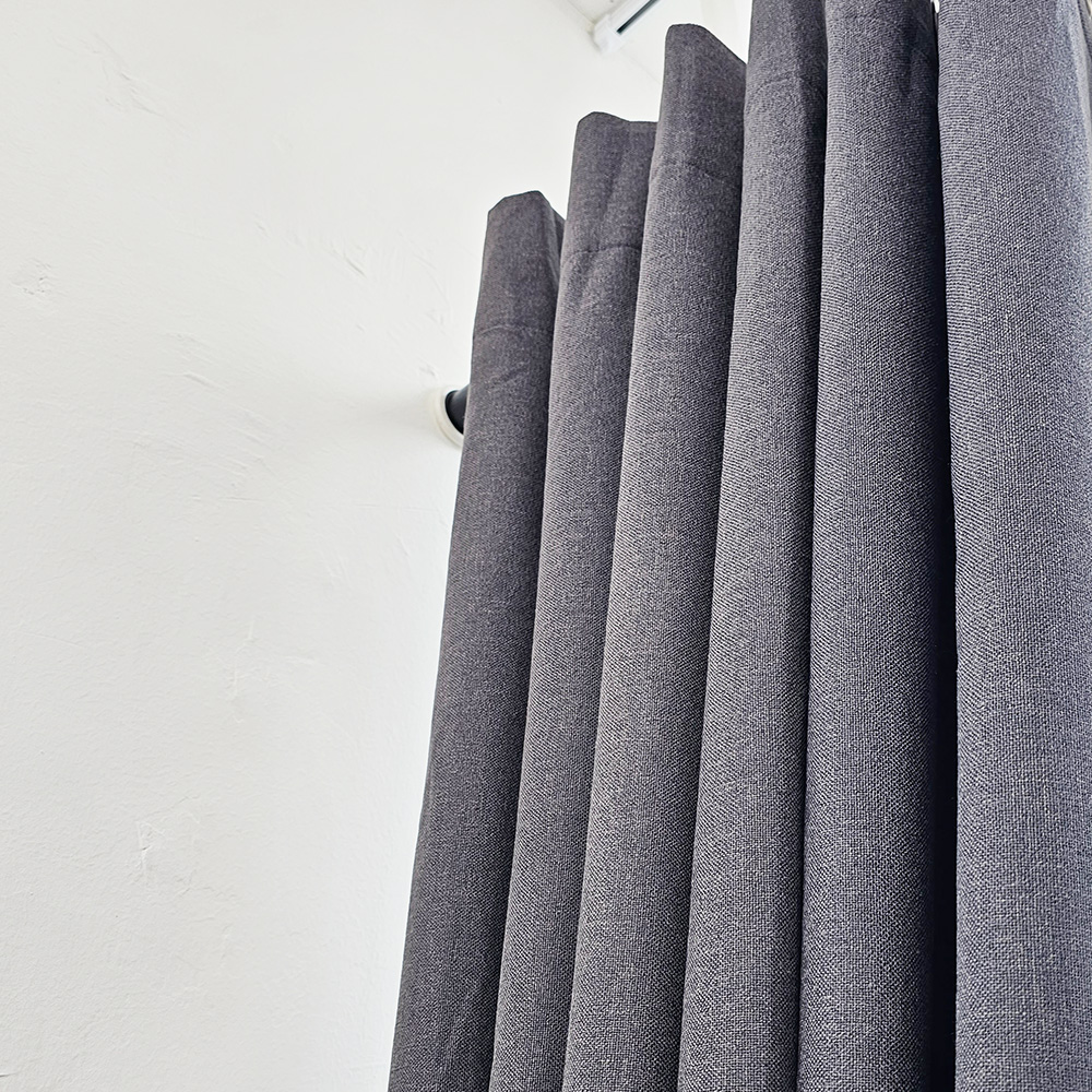 벽뚫지않는 암막커튼+힘센 압축봉 세트 다크그레이, 450x235cm(가로225cm2장)