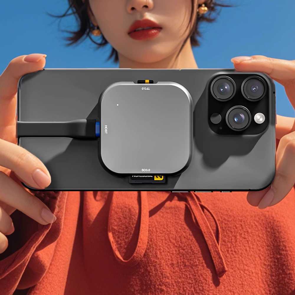 iPhone 아이폰 마그네틱 카드 리더기 TF/SD 고속 3.0 - 메인 이미지