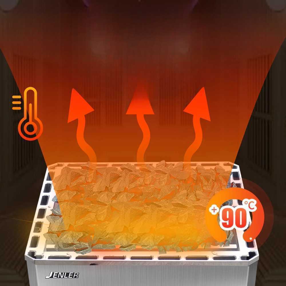 전기식 사우나 스토브 찜질방 난방 히터 가정용 목욕 10.5KW 용광로+디지털+스톤3 - 상세 이미지 4