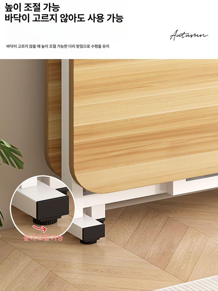 다용도 확장형 접이식 4인용 북유럽 식탁 - 상세 이미지 2