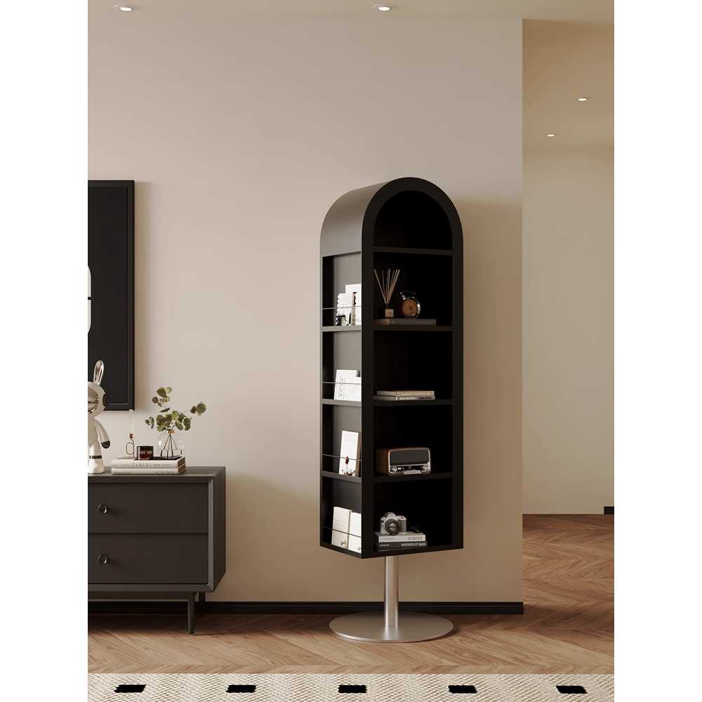 거실 피팅 회전 거울 장식장 책장 수납 캐비닛