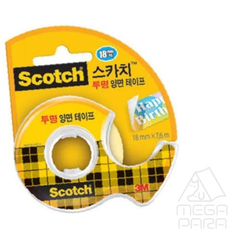 도하름 3M 스카치 투명양면 테이프 237 18mmx7.6m 양면스티커