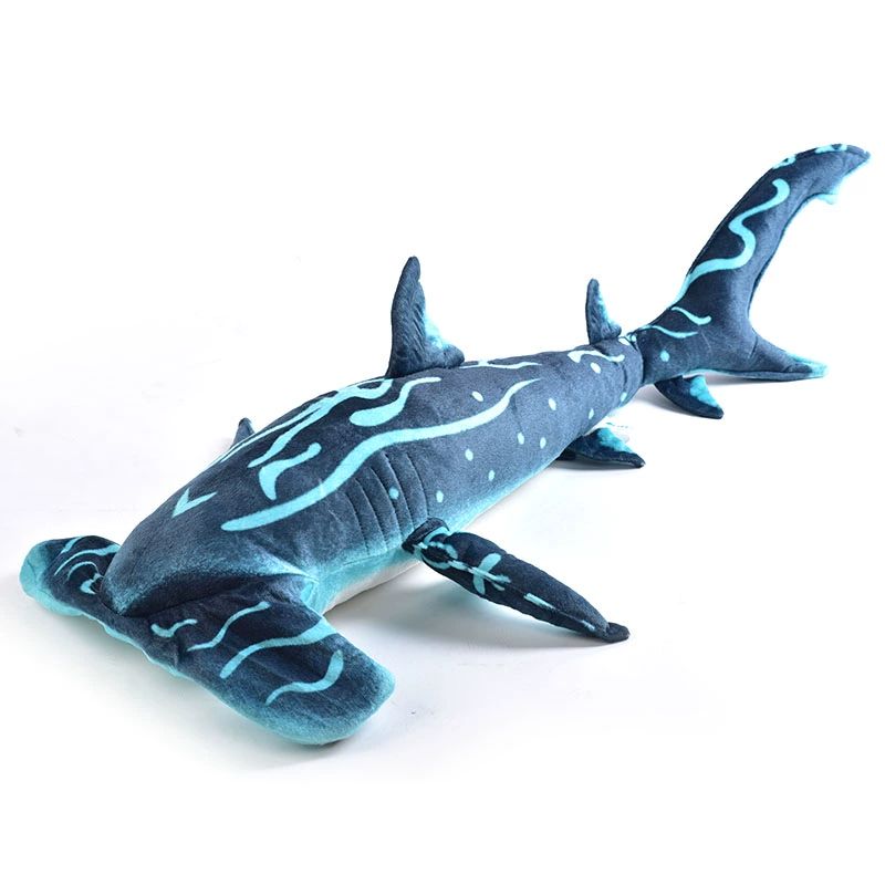 귀상어 인형 동물 인테리어 장식 고래 쿠션 아쿠아리움 라이트그레이 레오파드 샤크 70cm-79cm - 상세 이미지 5