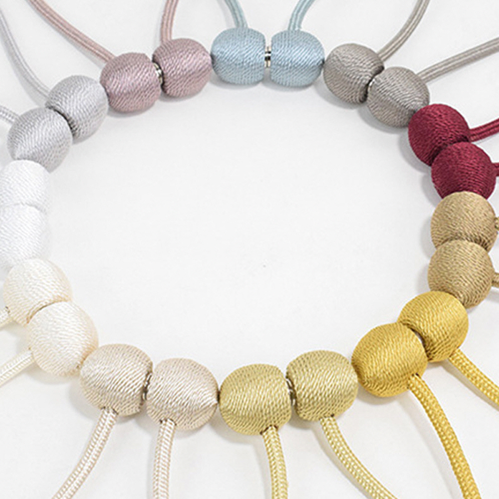 후사고리 커튼묶는끈 자석타이백 드롭 줄 커텐묶기 걸이 스트랩 고정 마그네틱커튼끈 2p