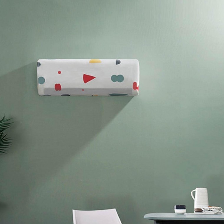 덮개 인테리어 홈데코 벽걸이에어컨커버 패브릭