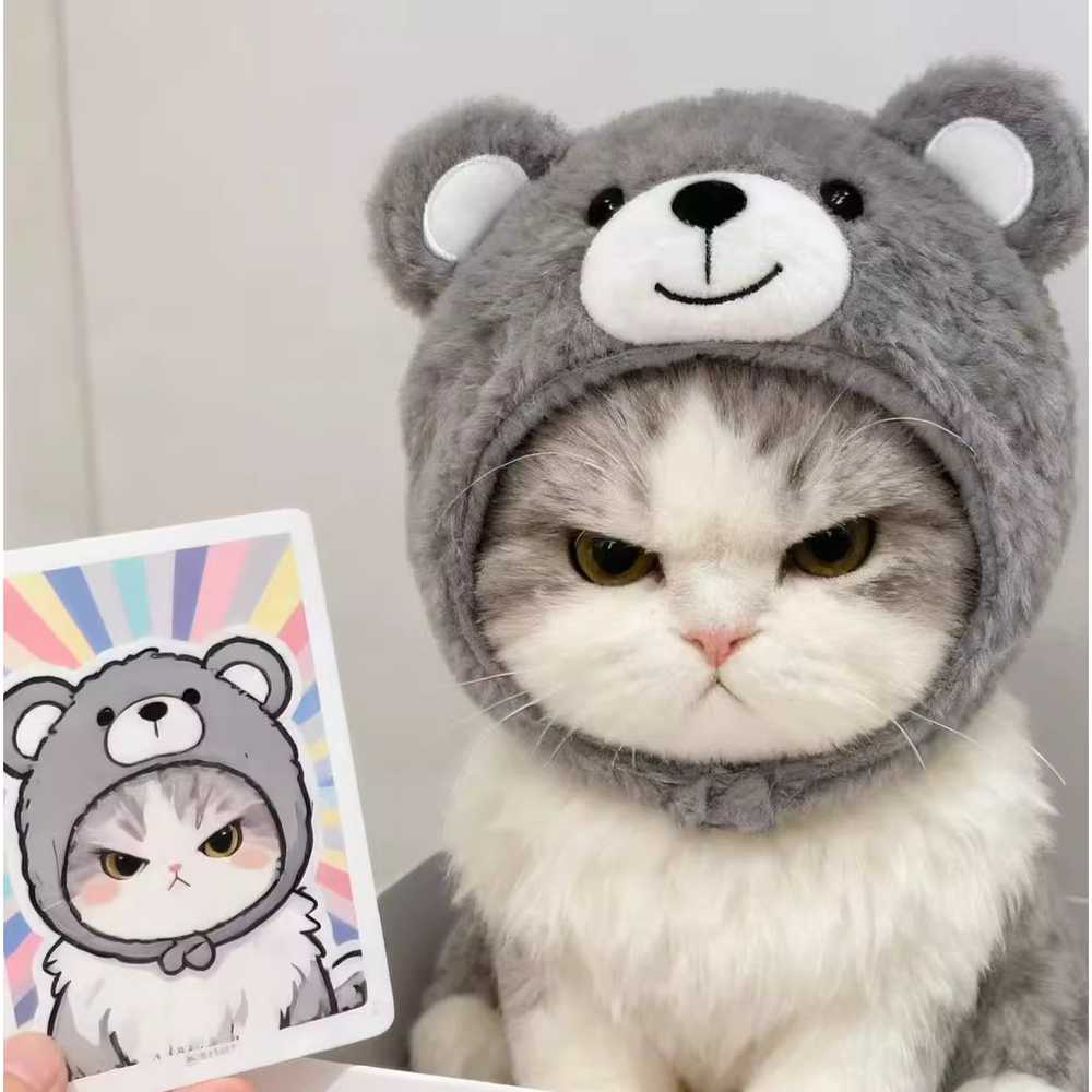 애완묘 고양이 헤어밴드 머리끈 - 상품 이미지
