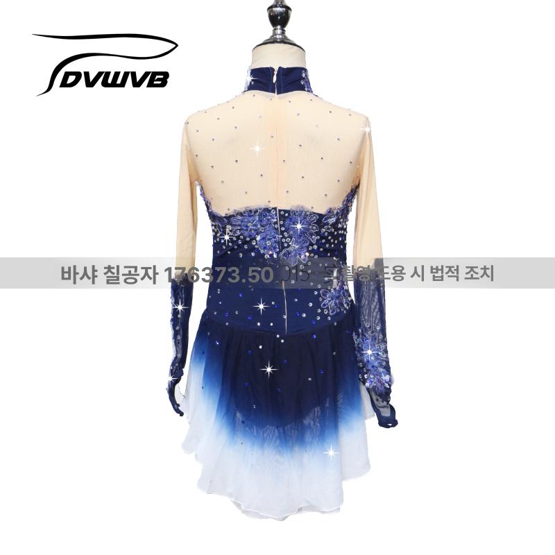 피겨드레스 피겨 스케이팅 대회복 공연복 스커트 의상 - 상세 이미지 5