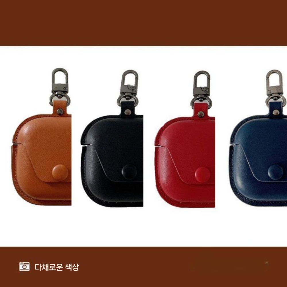 샥즈 오픈핏2 에어 보호 케이스 일체형 가죽 커버 스트랩 - 상세 이미지 4