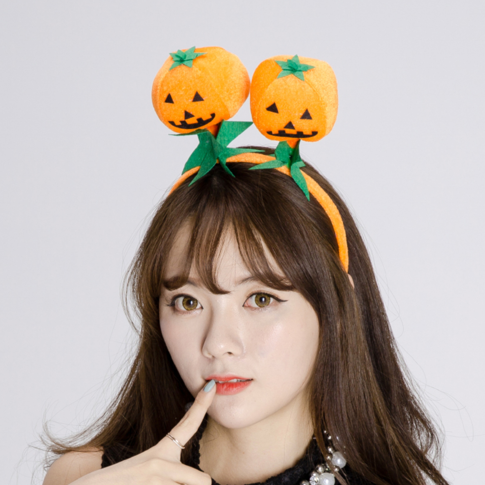 할로윈 호박 머리띠 코스튬 코스프레 이벤트 인생네컷 생일파티 소품 용품 잭오랜턴 헤어밴드 - 상세 이미지 3