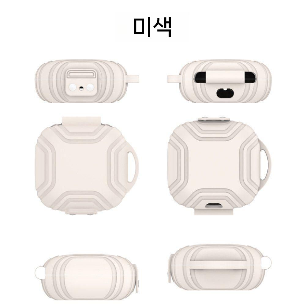 샥즈 오픈핏2 에어 보호 케이스 T511 소프트 실리콘 보호 커버 메탈 버클 - 상세 이미지 5