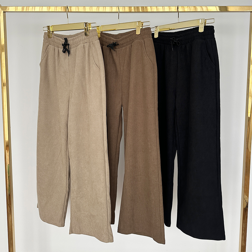 코듀로이팬츠 여성골덴바지 코듀로이와이드팬츠 벨벳 - 상세 이미지 2