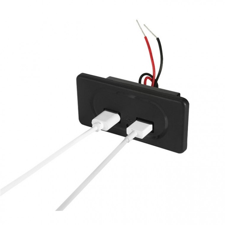 카라반 캠핑카 매립형 듀얼 USB 충전 포트 4.8A DIY - 상품 이미지