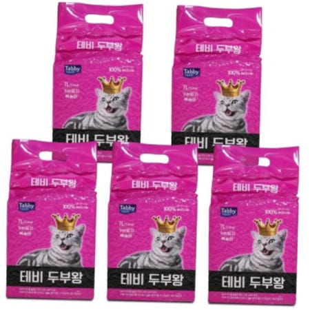 모래저렴한 테비 두부왕 가는입자7L 복숭아X5개(1박스)