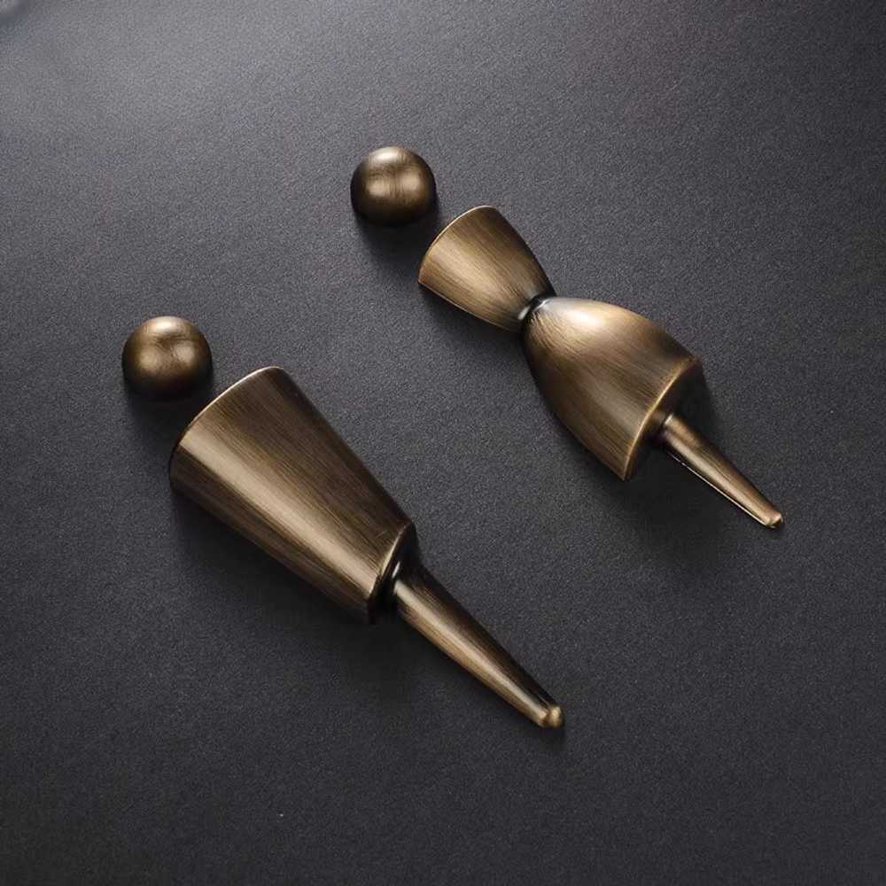 화장실 문패 로즈골드 인테리어 감성 문 표시 표지판 옐로우 브론즈 19cm - 상세 이미지 3