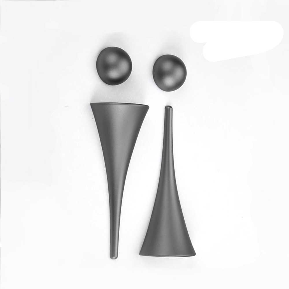 화장실 표시 문패 로즈골드 표지판 인테리어 부착형 골드 18x5.7cm - 상세 이미지 3