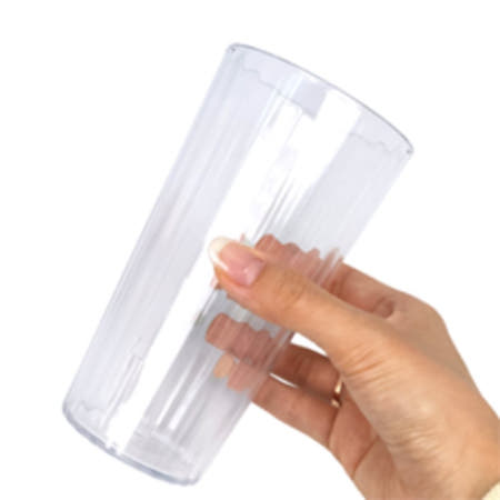 굿픽몰 PC 물컵 450ml 투명 식당컵 업소용물컵 음료수컵