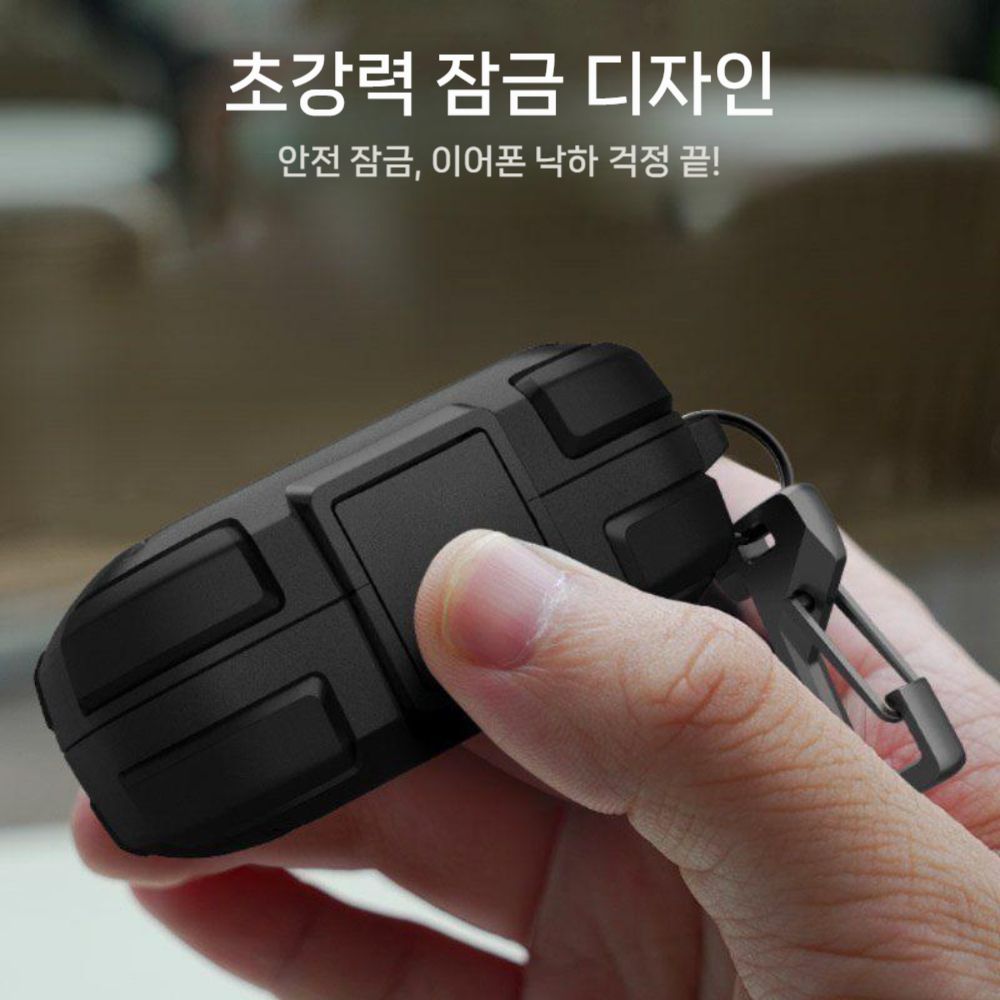 샥즈 오픈핏2 에어 보호 케이스T511 스냅 고정 하드 범퍼 후크 고리 - 상세 이미지 2