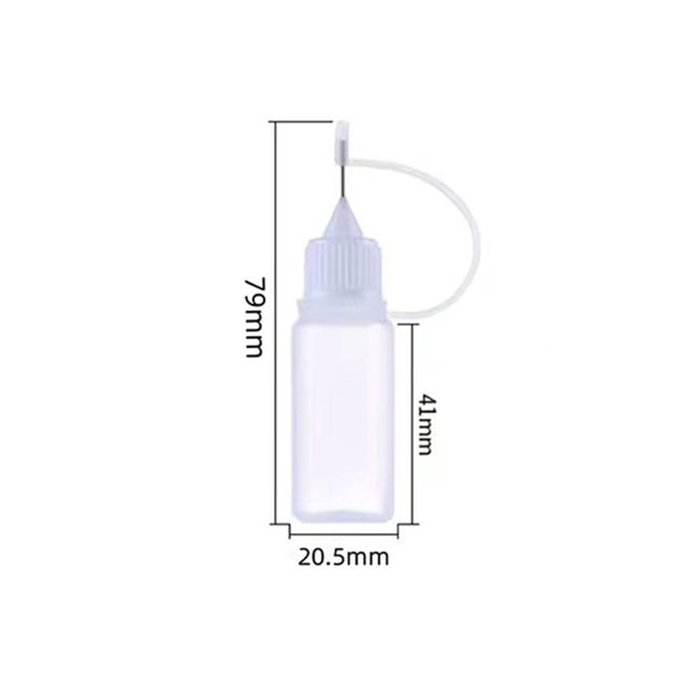 바늘공병 뾰족 캡 용기 공병 용기 10ml 뾰족병 말랑이 스퀴시 만능본드 접착제 목공풀 소분 액상 전담 - 상세 이미지 3