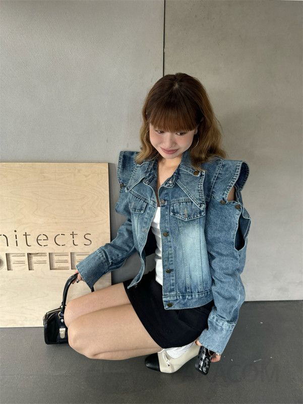 여성 데님 청자켓 오버핏 스타일 가을 겨울 아우터 루즈핏 보온성 좋은 캐주얼 재킷 데일리 코디 활용도 높은 패션 아이템 - 상세 이미지 2