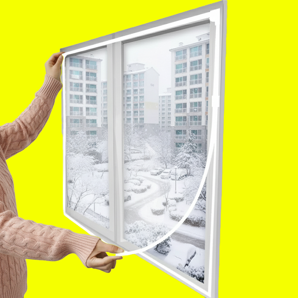 밀스턴 북극방풍비닐 자석형 창문단열 결로방지 단열재