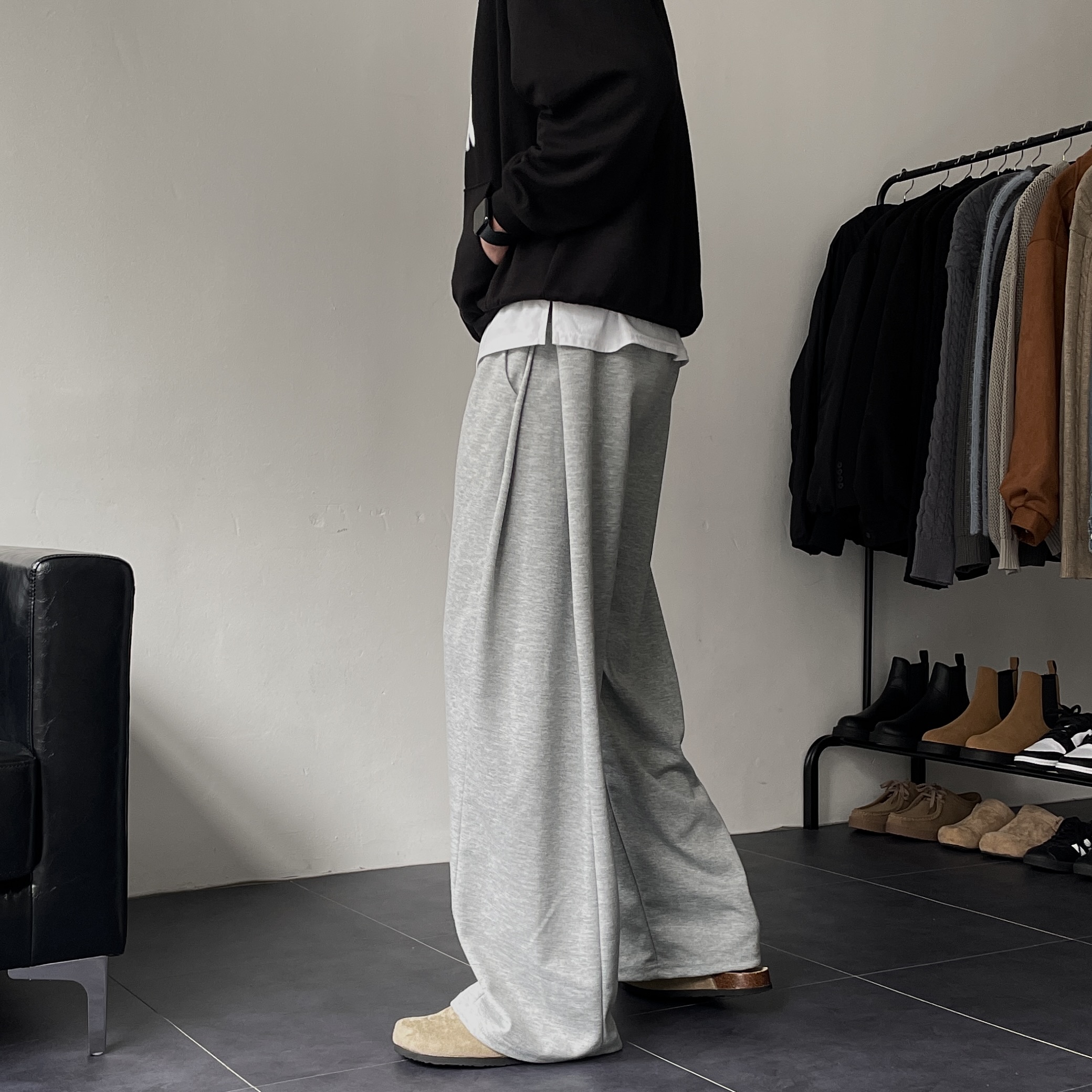 1+1 스웻팬츠 벌룬팬츠 남자통바지 - 상세 이미지 5