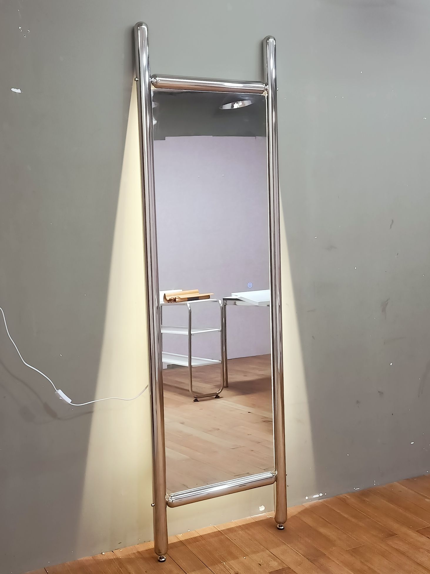 빈티지 전신거울 볼드 스텐레스 스탠딩 벽걸이 대형 - 상세 이미지 2