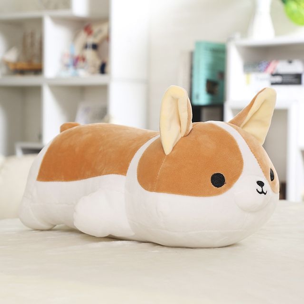 귀여운 모찌 웰시코기 인형 60cm 롱쿠션 바디필로우 - 상품 이미지