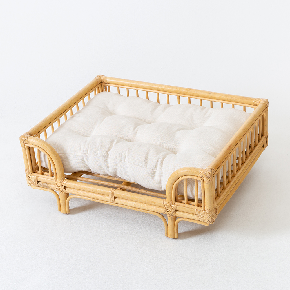 라탄 강아지침대 쇼파 고양이해먹 애견 펫베드 원목침대 반려견