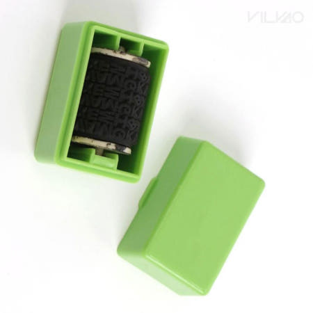 [DHO협력사]빌바오 개인정보보호 롤러 스탬프 4P세트 리필잉크 그린 주소가림스탬프 개인정보단기