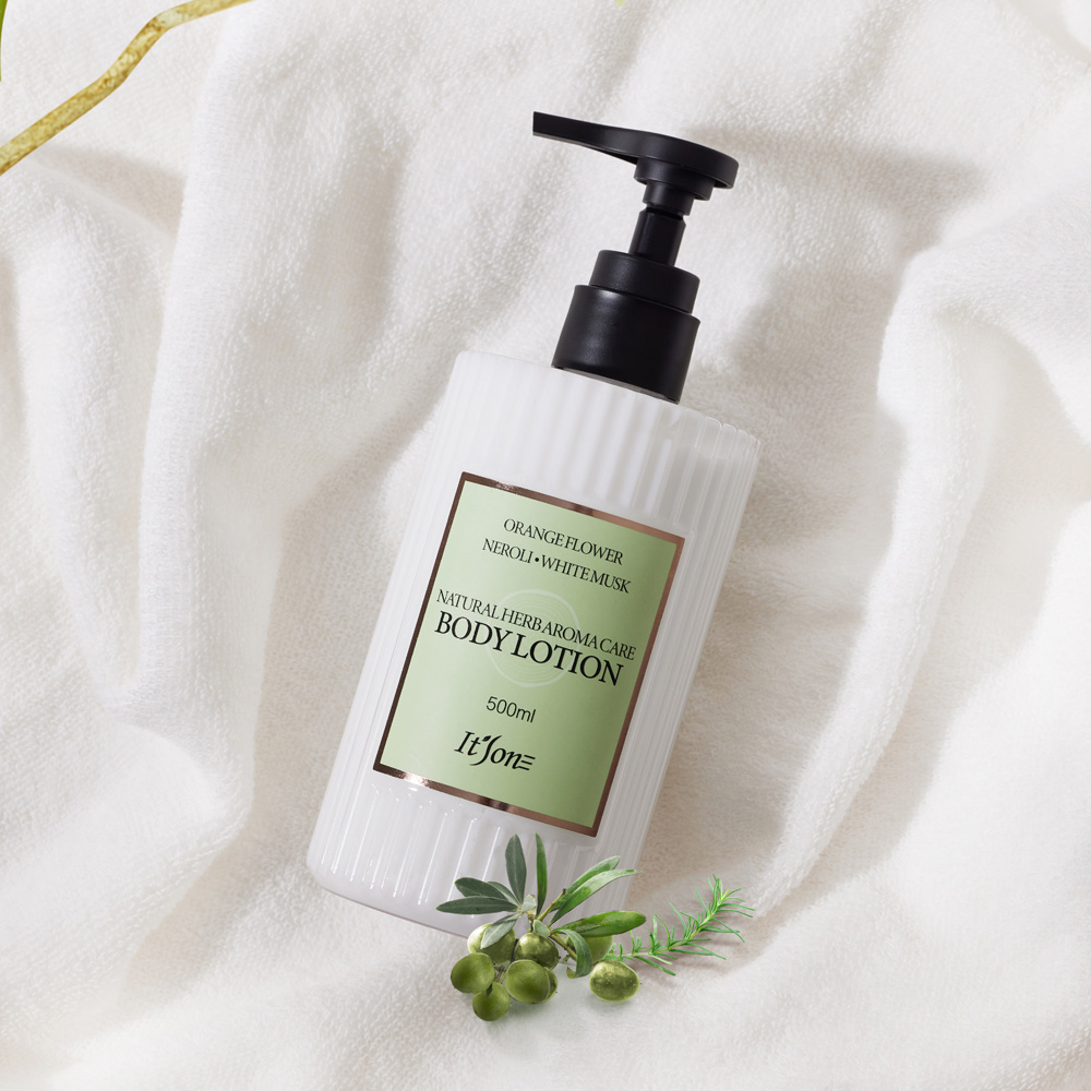 잇츠원 네츄럴 허브 아로마 케어 바디로션 500ml 보습 진정 케어 데일리케어 - 상세 이미지 2
