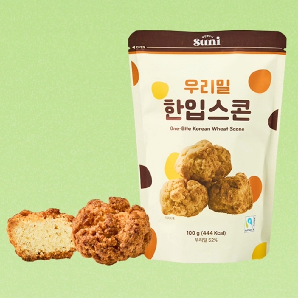 2025년 햇밀 100% 우리밀 한입스콘 플레인, 100g, 1개 - 상세 이미지 2